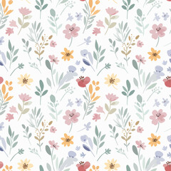 Ditsy floral flower pattern for fashion, fabric, wrapping, decor