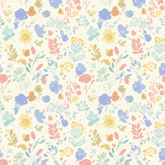 Seamless pattern with flowers