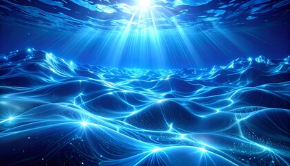 an abstract underwater