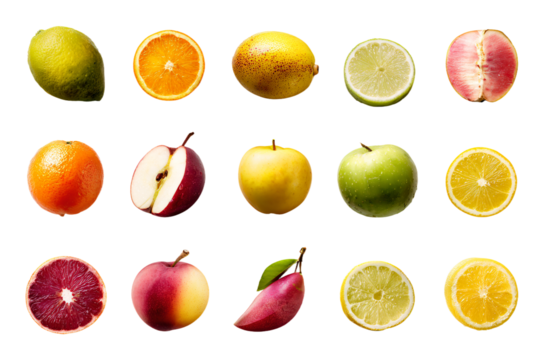 a variety of fruits and vegetables are arranged in a circle