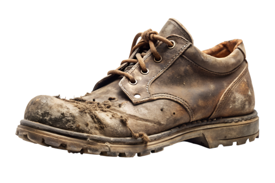 old worn out boots