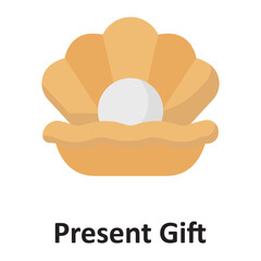Present gift Vector Icon which can easily modify or edit