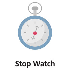 Stop watch Vector Icon which can easily modify or edit