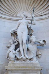 Statue of Tethys, Lloyd Palace, Trieste, Italy 