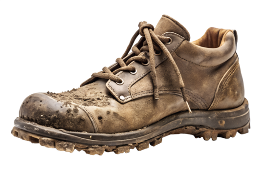 old dirty boots