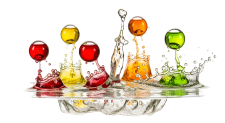 "Fruit Splash Symphony: Droplets of Pure Joy"
