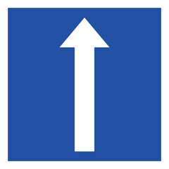 One Way Traffic Road Sign
