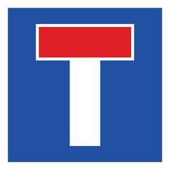 Traffic Dead End Road Sign