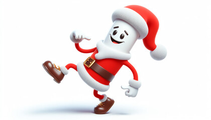 Funny cute Santa Claus cartoon
