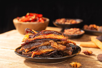 marbled beef jerky，beef jerky with fat and lean