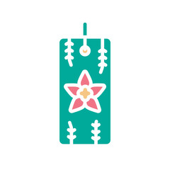 aroma sachet for closet black line icon. Vector isolated element