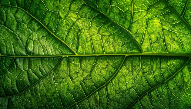 Fresh green leaf texture, leaf macro background