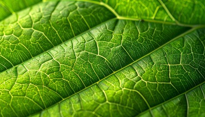 Fresh green leaf texture, leaf macro background