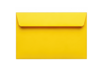 Bright yellow envelope with simple design perfect for mail and correspondence