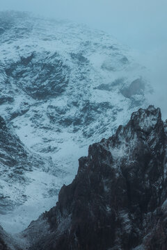 Snow in the french alps