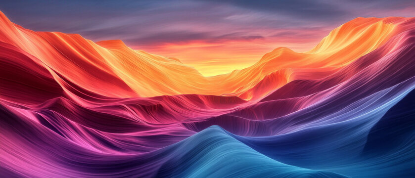 The undulating mountain ranges, painted in sunset colours, create an impressive backdrop for art projects and meditative practices.