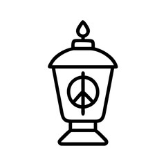 World Peace Day peace lantern icon transparent background 
