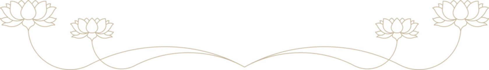 Indian Minimalistic Floral Motif text divider	
