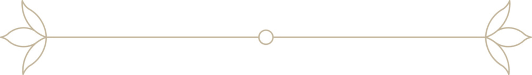 Indian Minimalistic Floral Motif text divider	
