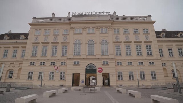 MuseumsQuartier Vienna Exterior &ndash; Historic Cultural Complex Entrance Vienna, Austria