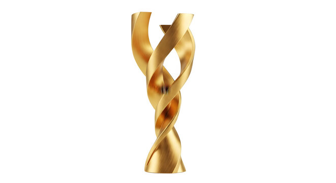 Stunning golden trophy design symbolizing success and achievement in business, sports, or creative arts recognition, elegant gold design