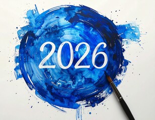 2026 Futuristic Number Design