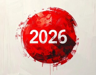 2026 Futuristic Number Design
