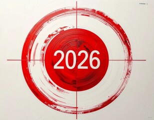 2026 Futuristic Number Design