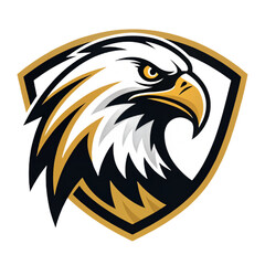 Fototapeta premium Urban Raven Esport Mascot Logo Vector – Urban Metallic Bird Emblem with Flat Design, Strong Angular Shapes, Modern Gaming Team Badge 