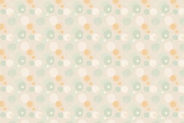 Soft pastel watercolor dots seamless pattern on beige background