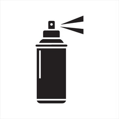 spray can icon silhouette vector illustration