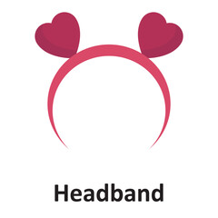 Headband Vector Icon which can easily modify or edit