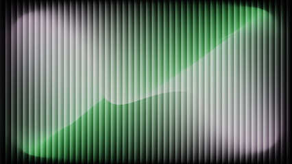 Vibrant green wave flows across dynamic ribbed background with subtle light effects, perfect for modern design and technology concepts