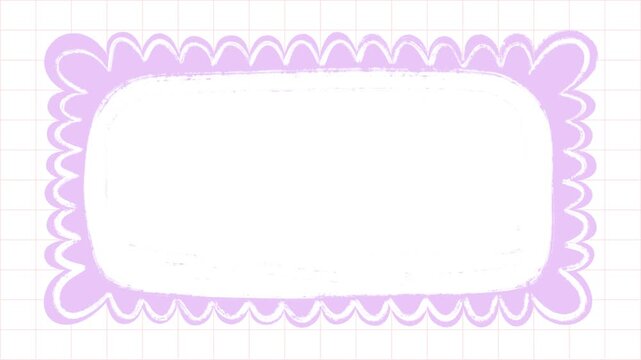 Aesthetic video background hand drawn animated 4k video. Perfect for presentation, content background, announcement.