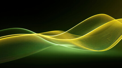 Abstract Glowing Light Wave Background
