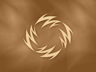 golden symbol background illustration