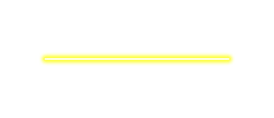 Obraz premium Yellow Neon Glowing Line Isolated on Transparent Background. Futuristic Neon Light Stripe, Glow sparkle effect. PNG