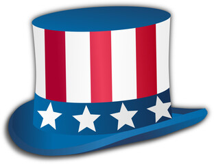 American Flag Uncle Sam Hat