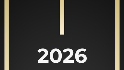 2026 Road Text Close-Up On Dark Asphalt With Center Line Above Showing Clean Perspective And Minimal Style