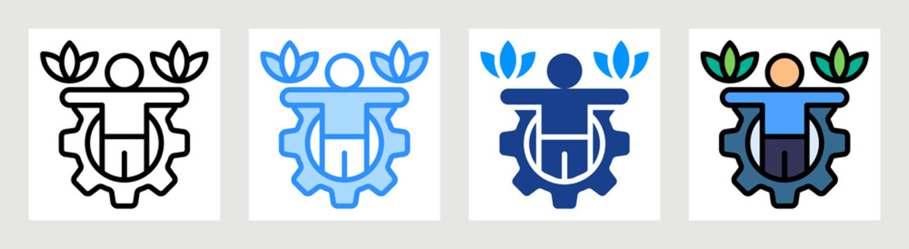 Wellbeing Icon Collection Set Multiple Style