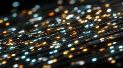 Abstract background with glowing light trails, illuminating the digital age