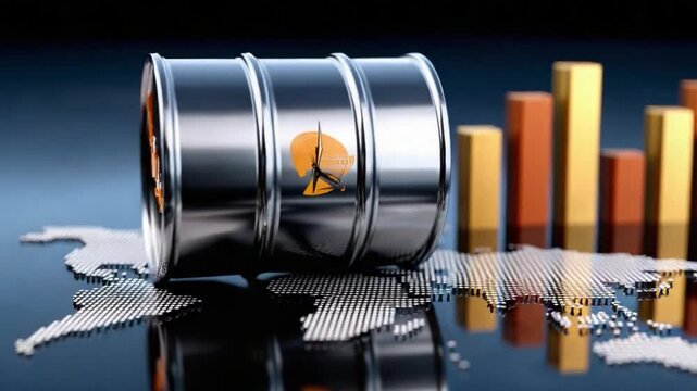 Crude Oil's Global Footprint: The image captures a visual narrative of the oil industry's intricate ties to the world.