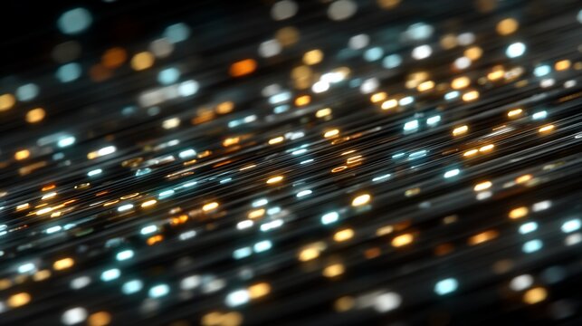 Abstract background with glowing light trails, illuminating the digital age