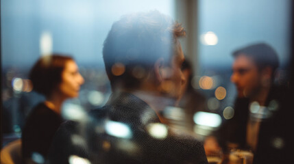 Fototapeta premium Blurred group of business people in office.