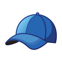 Fototapeta premium Blue Baseball Cap Cartoon
