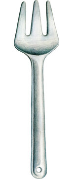 watercolor hand drawn cooking tools