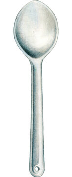 watercolor hand drawn cooking tools