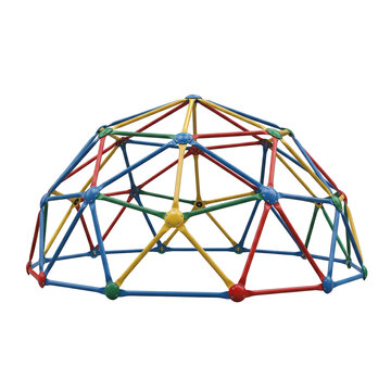 Colorful geodesic dome climber a kids playground equipment for fun and physical activity