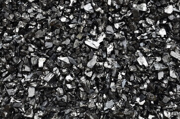 Texture of wet coal anthracite fine fraction after the processing plant.