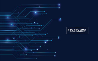 Blue Circuit board background